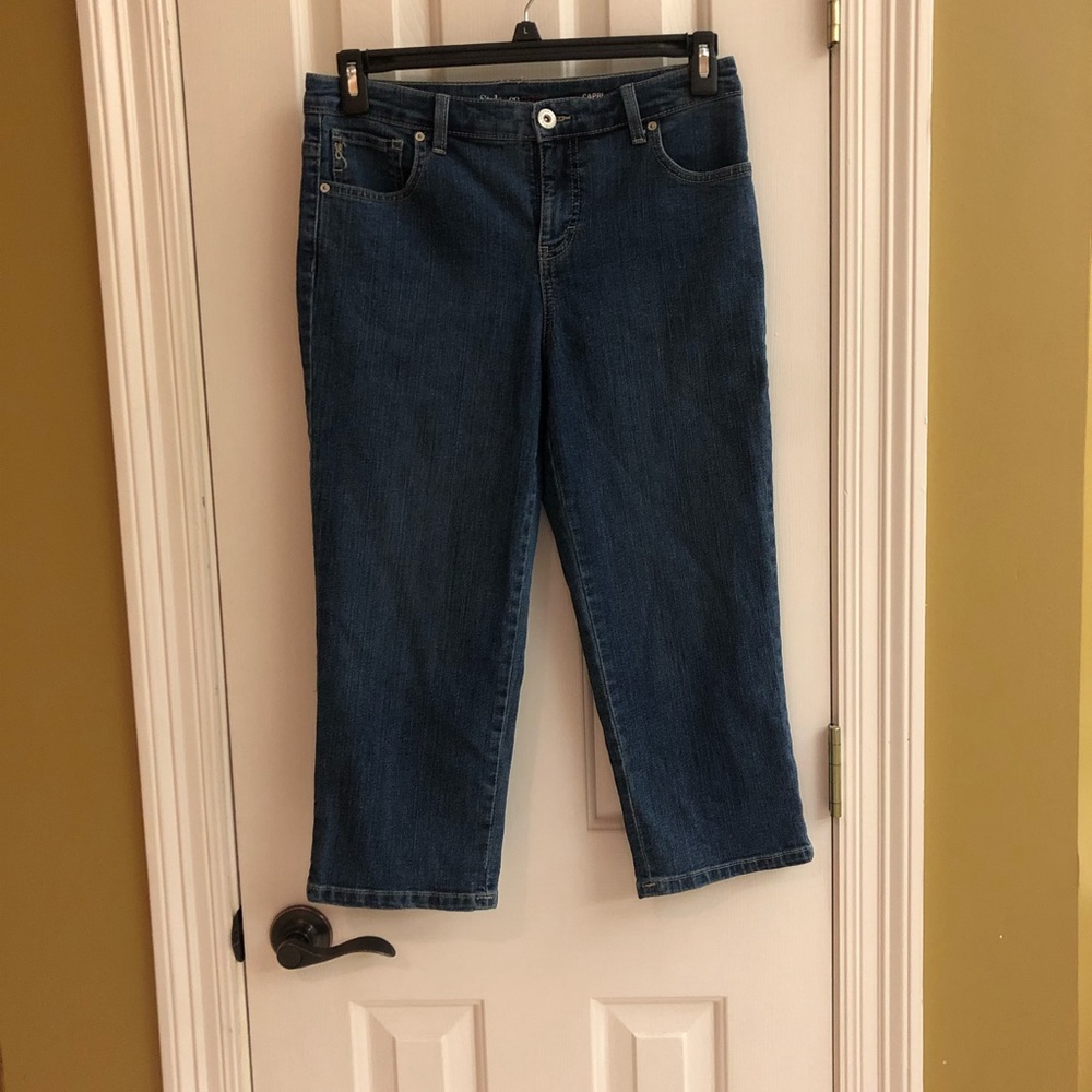 Denim capris